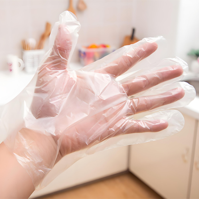 دستکش ضد آب و ضد روغن از نوع HDPE سفید مایل به زرد