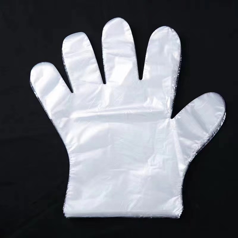 دستکش ضد آب و ضد روغن LDPE سفید رنگ