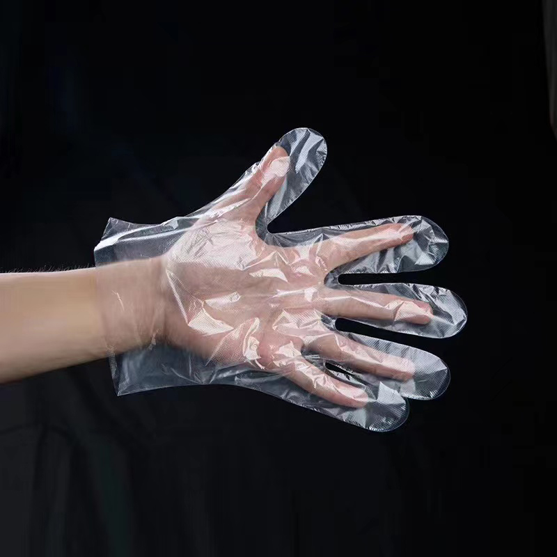 دستکش ضد آب و ضد روغن LDPE سفید رنگ